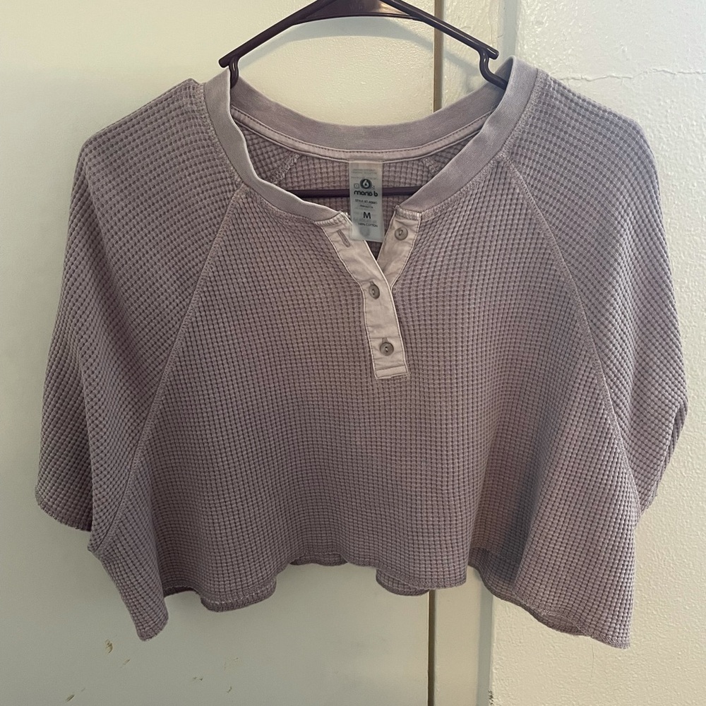 Purple crop top, size medium